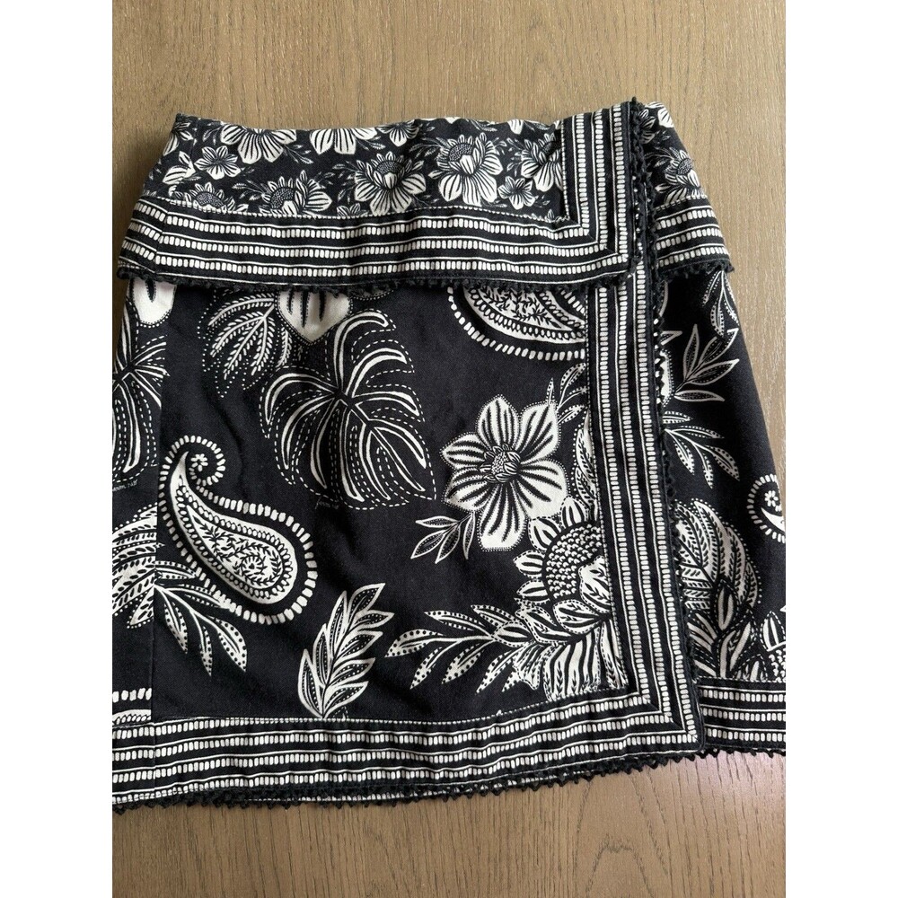 Farm Rio Women Mini Skirt Size 26 Tropical Print